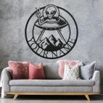 Alien Bigfoot UFO Metal Wall Art Decor