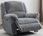 Extra Large Faux Fur Power Recliner for Comfort