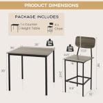 Modern 5-Piece Counter Height Dining Set