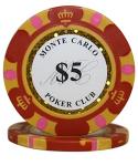 Monte Carlo Poker Chips Set with Wood Case