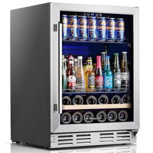 24-Inch Beverage and Wine Cooler Fridge
