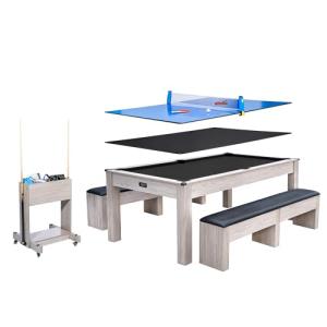 7FT 3-in-1 Pool, Dining, and Ping Pong Table