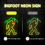 Bigfoot Neon Sign for Man Cave or Bar