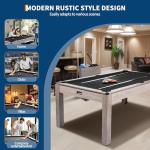 7FT 3-in-1 Pool, Dining, and Ping Pong Table