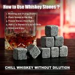 Whiskey Stones and Glass Set - Perfect Gift for Him