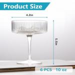 Montex 6-Piece Vintage Cocktail Glass Set