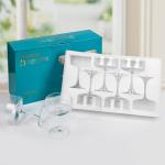 Vintage Coupe Glasses Set - 6 Elegant Crystal