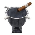 Windproof Cigar Ashtray with 4 Stirrups