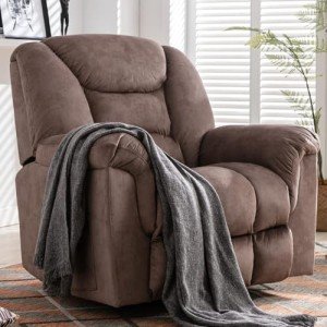 Oversized 360° Swivel Rocker Recliner Chair