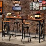 Industrial 63'' Bar Table with Power Outlet