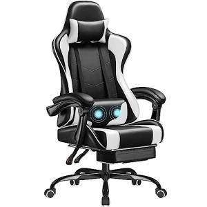 Homall Gaming Chair with Massage and Footrest