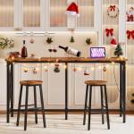 Industrial 63'' Bar Table with Power Outlet