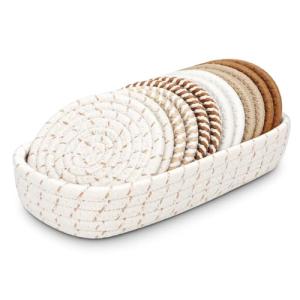 Colorful Drink Coasters Set - 12 Pack