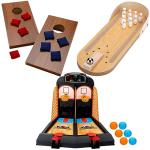 Mini Arcade Basketball and Cornhole Game Set