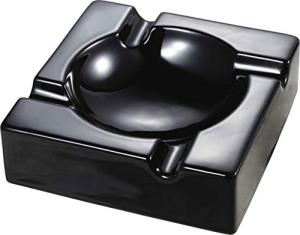 Visol Donovan Black Ceramic Cigar Ashtray