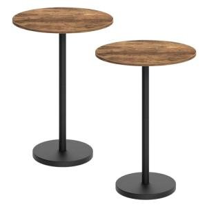 Round Counter Height Bar Table Set of 2