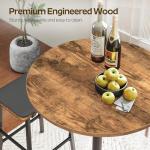 Round Counter Height Bar Table Set of 2