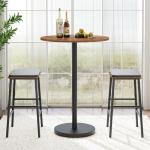 Round Counter Height Bar Table Set of 2