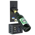 Magnetic Wall-Mounted Bottle Opener with Cap Catcher