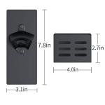 Magnetic Wall-Mounted Bottle Opener with Cap Catcher
