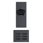 Magnetic Wall-Mounted Bottle Opener with Cap Catcher