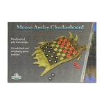 Checkerboard Set with 28 Rustic Checkers