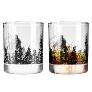 Set of 2 Handmade Whiskey Glasses for Gifts