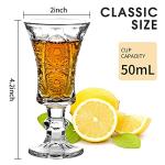 Set of 6 Clear Glass Shot Glasses