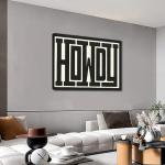 Funky Big Howdy Framed Canvas Wall Art