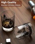 Set of 2 Handmade Whiskey Glasses for Gifts