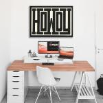 Funky Big Howdy Framed Canvas Wall Art