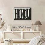 Funky Big Howdy Framed Canvas Wall Art