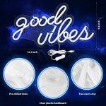 Olekki Blue Good Vibes LED Neon Sign