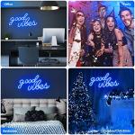 Olekki Blue Good Vibes LED Neon Sign