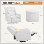 Power Recliner Swivel Glider with USB Charging