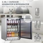Outdoor 3-Tap Kegerator for Home Bars