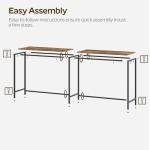 Rustic Bar Table, 70.8" High Top Design