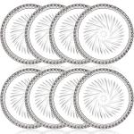 AVLA 8 Pack Decorative Crystal Drink Coasters