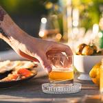 AVLA 8 Pack Decorative Crystal Drink Coasters