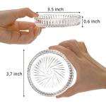 AVLA 8 Pack Decorative Crystal Drink Coasters