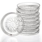 AVLA 8 Pack Decorative Crystal Drink Coasters