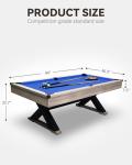 7FT Professional Style Pool Table with Accessories