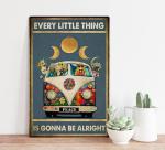 Retro Hippie Metal Sign – Good Vibes Only