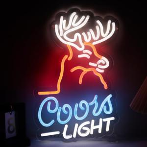 Deer Head Neon Wall Light for Man Cave