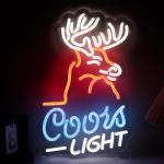 Deer Head Neon Wall Light for Man Cave