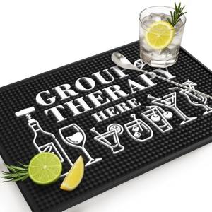 Spill-Proof Bar Mat for Home Bartending 18"x12