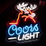Deer Head Neon Wall Light for Man Cave
