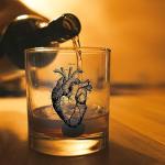 Human Heart Anatomy Whiskey Glass - Unique Gift
