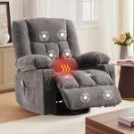 Oversized Recliner Chair with Cup Holders