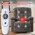 Oversized Recliner Chair with Cup Holders